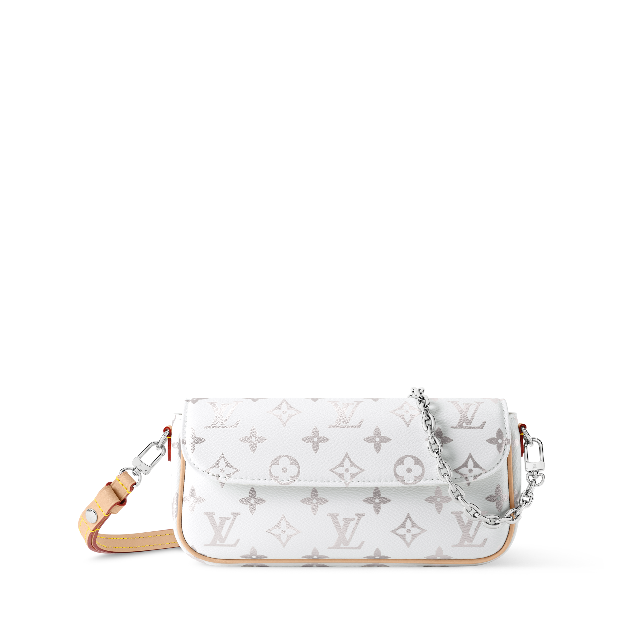 小物 Louis Vuitton Mint Silver Wallet Chain Wallet On Chain Ivy Other Monogram Canvas - Women - Small Leather